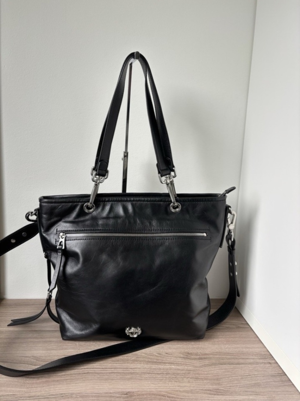 Rudsak Pandora Bag Black 100% Leather Crossbody-Shoulder Handbag Authentic ❤️